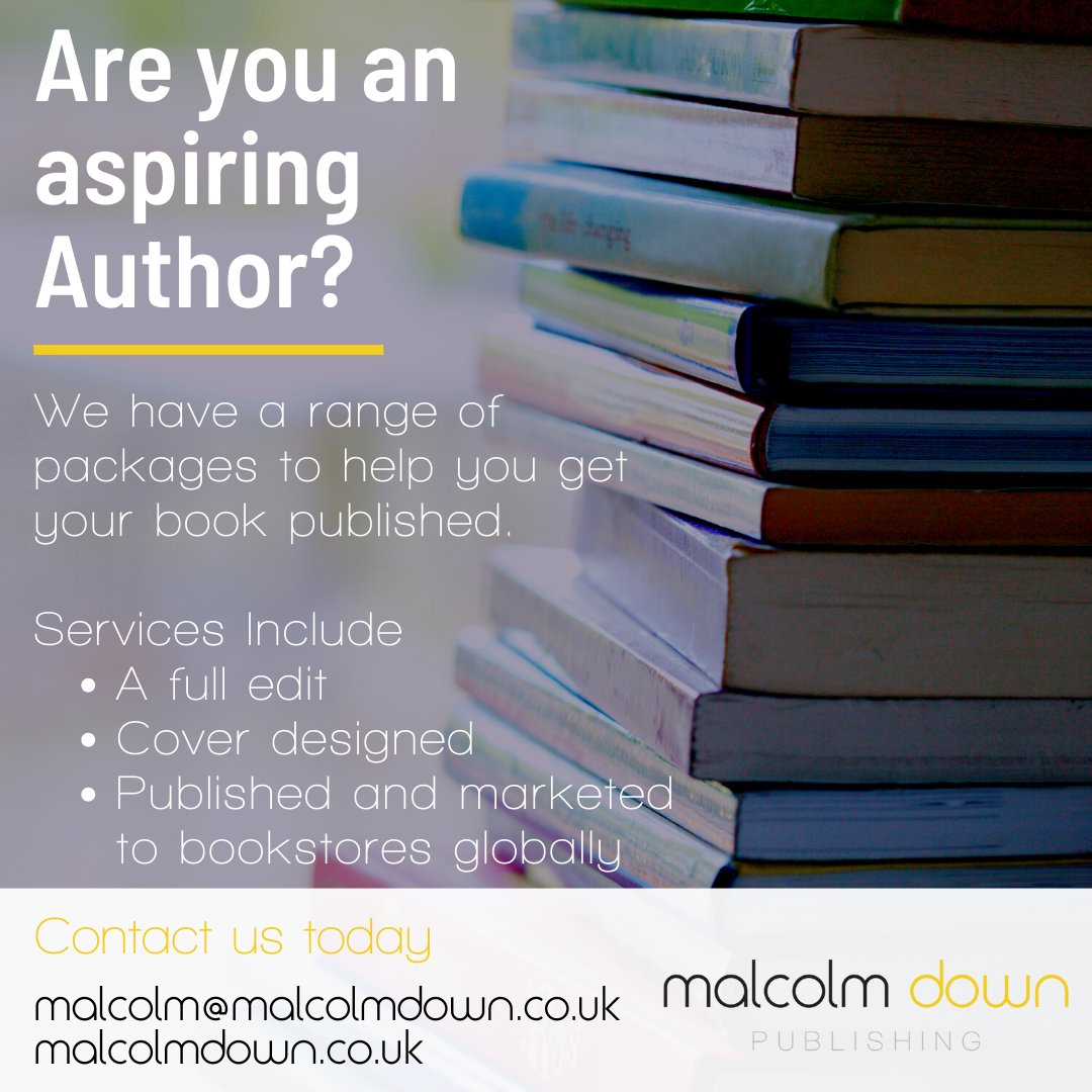 malcolmdown's tweet image. Are you an aspiring author looking to get published? Malcolm Down Publishing could be the publisher for you.   
 
We're looking for new authors who have an exciting and inspiring story to tell. Contact malcolm@malcolmdown.co.uk 

#books #booksofinsta  #christianbooks