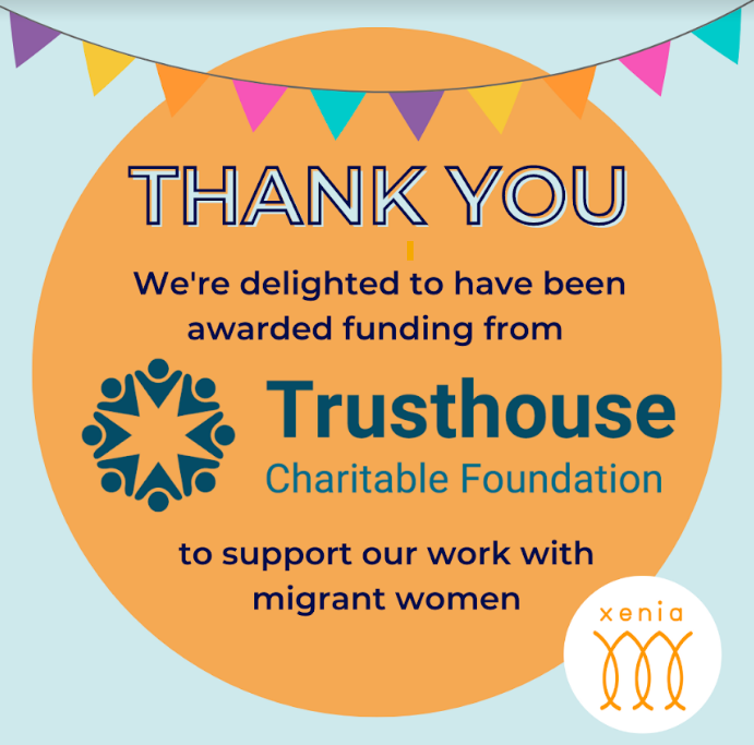We're delighted to have recently been awarded funding by the Trusthouse Charitable Foundation.

Thank you, Trusthouse, for supporting our work with migrant, refugee &amp; asylum seeking women. We're looking forward to the opportunities this will bring to expand our community in 2023!