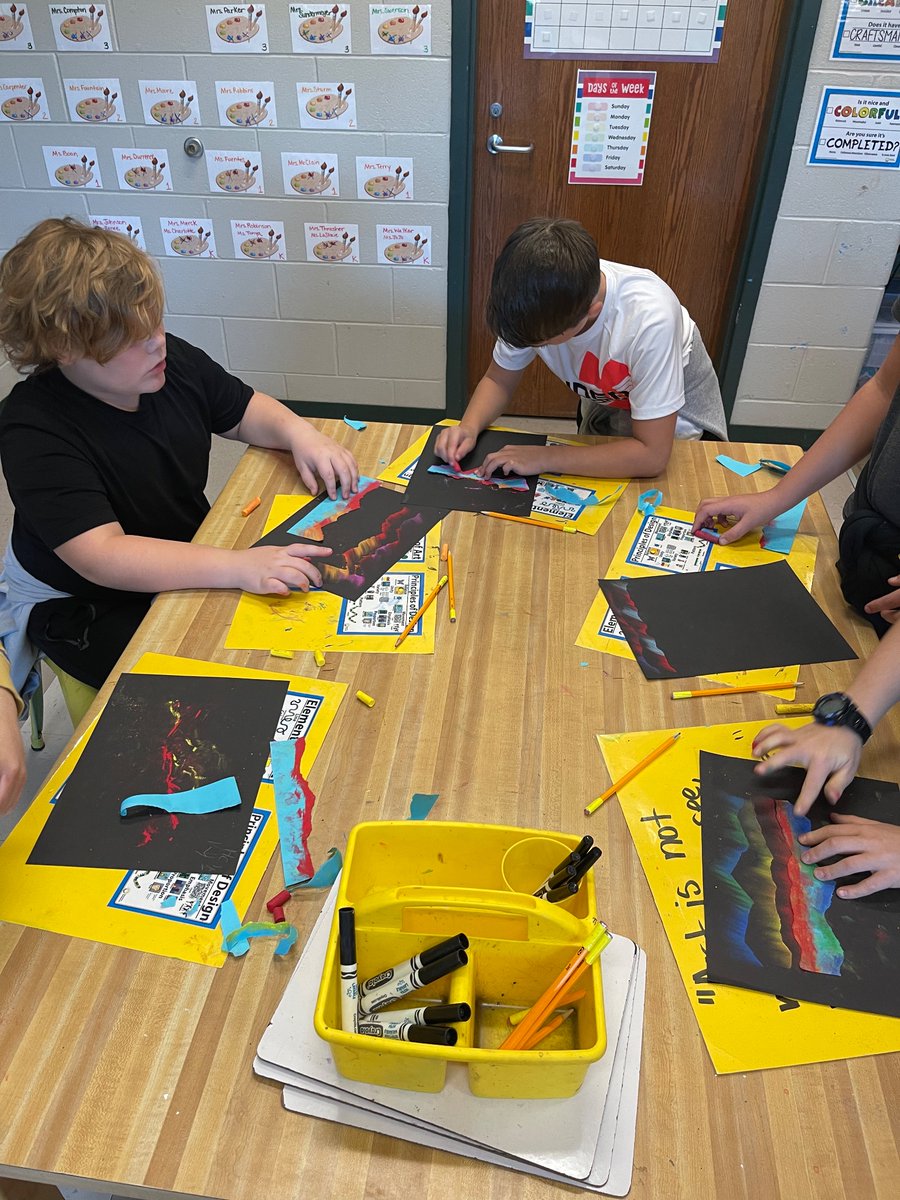 MrsEstrada031's tweet photo. 4th graders are learning about The Northern Lights, how they are formed and where you can view them. They had a blast creating their own aurora borealis art! They are so creative! #warriorartists @CMCSIWarriors @Hall_Schools https://t.co/riQApnp2GL