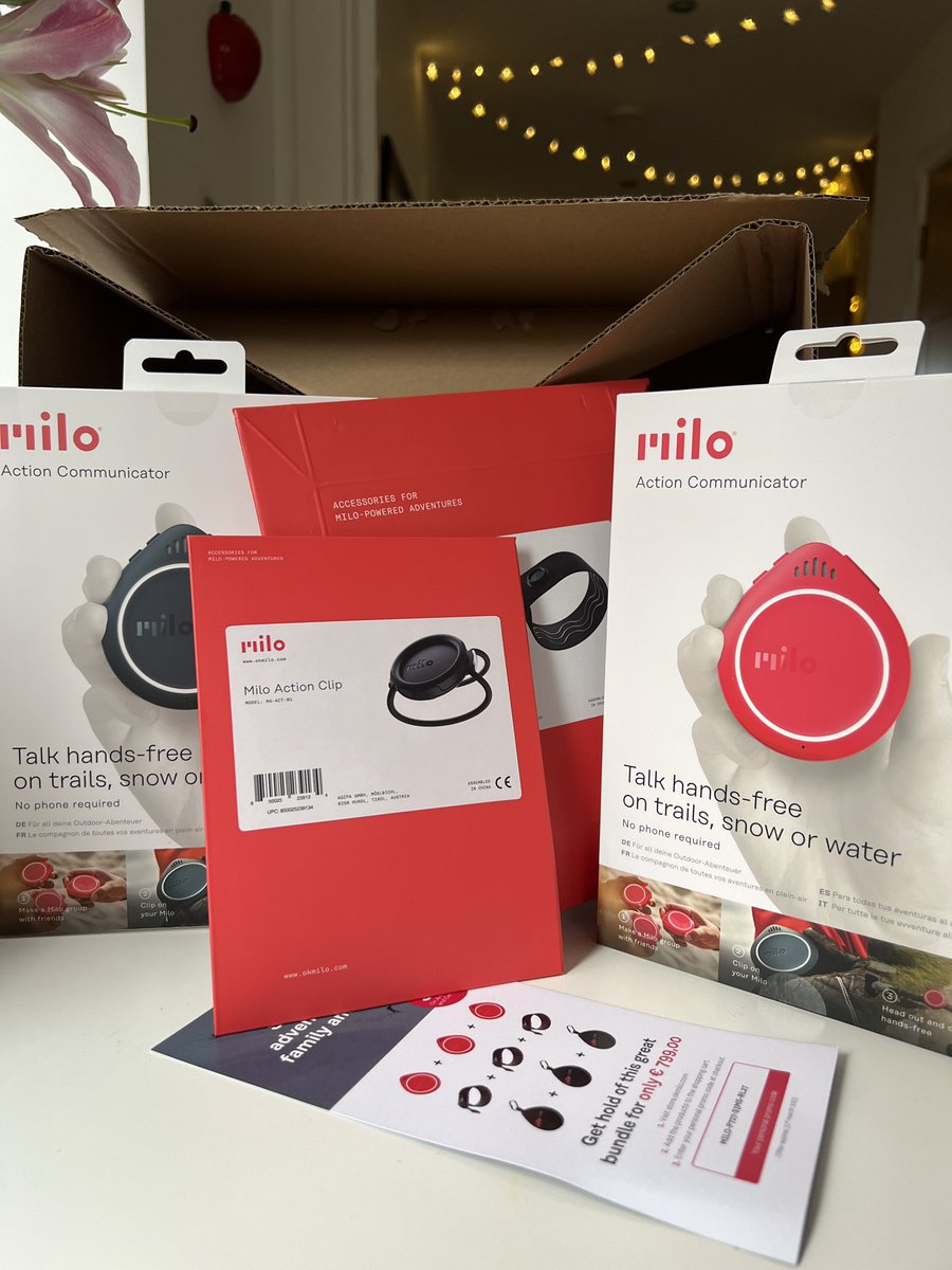 NicolaiThomson's tweet photo. After two years of waiting, the @Kickstarter funded #okmilo action communicator has arrived! Problem is it’s mid-winter and I want to ride bikes not boards https://t.co/pZVVbGAs9K