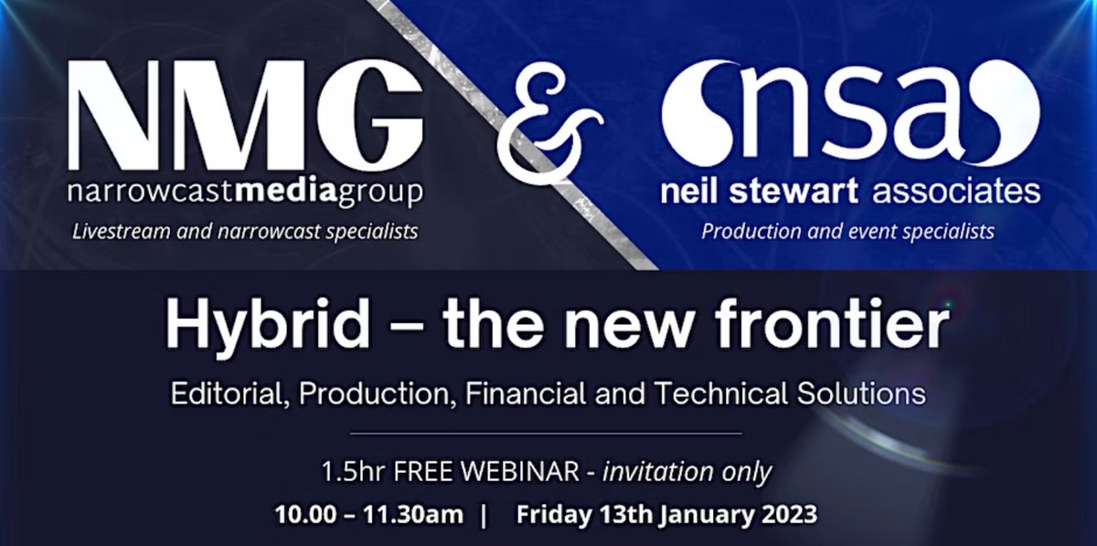 Hybrid – the new frontier in conferences and events

FREE to register

Friday 13 January 2023 | 10:00 - 11:30 

Register here: eventbrite.co.uk/e/hybrid-the-n…
