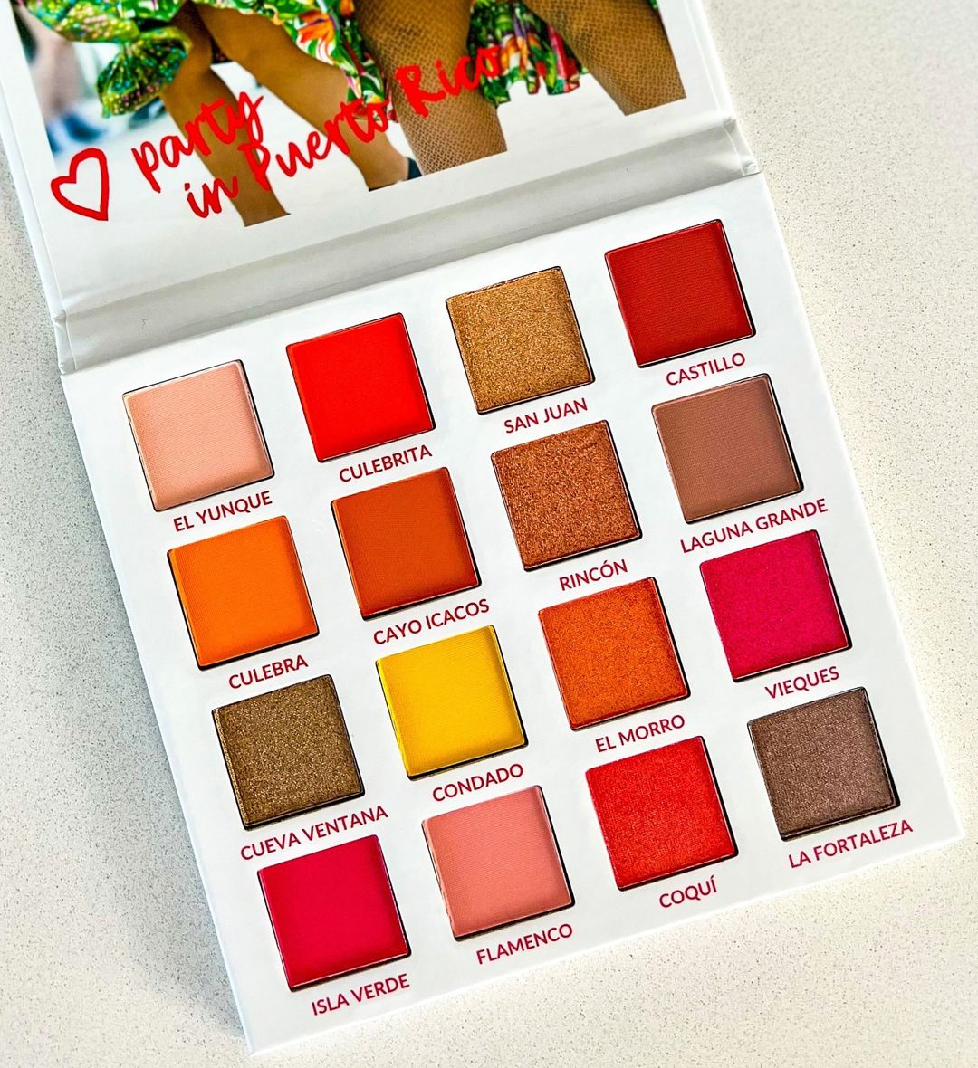 bhcosmetics's tweet photo. Let's go to Puerto Rico ✈️⁠
⁠
📸: Party in Puerto Rico - 16 Color Shadow Palette⁠
⁠
#bhtravelseries #bhcosmetics https://t.co/l6EVrpGdkI https://t.co/XnaXasDMln