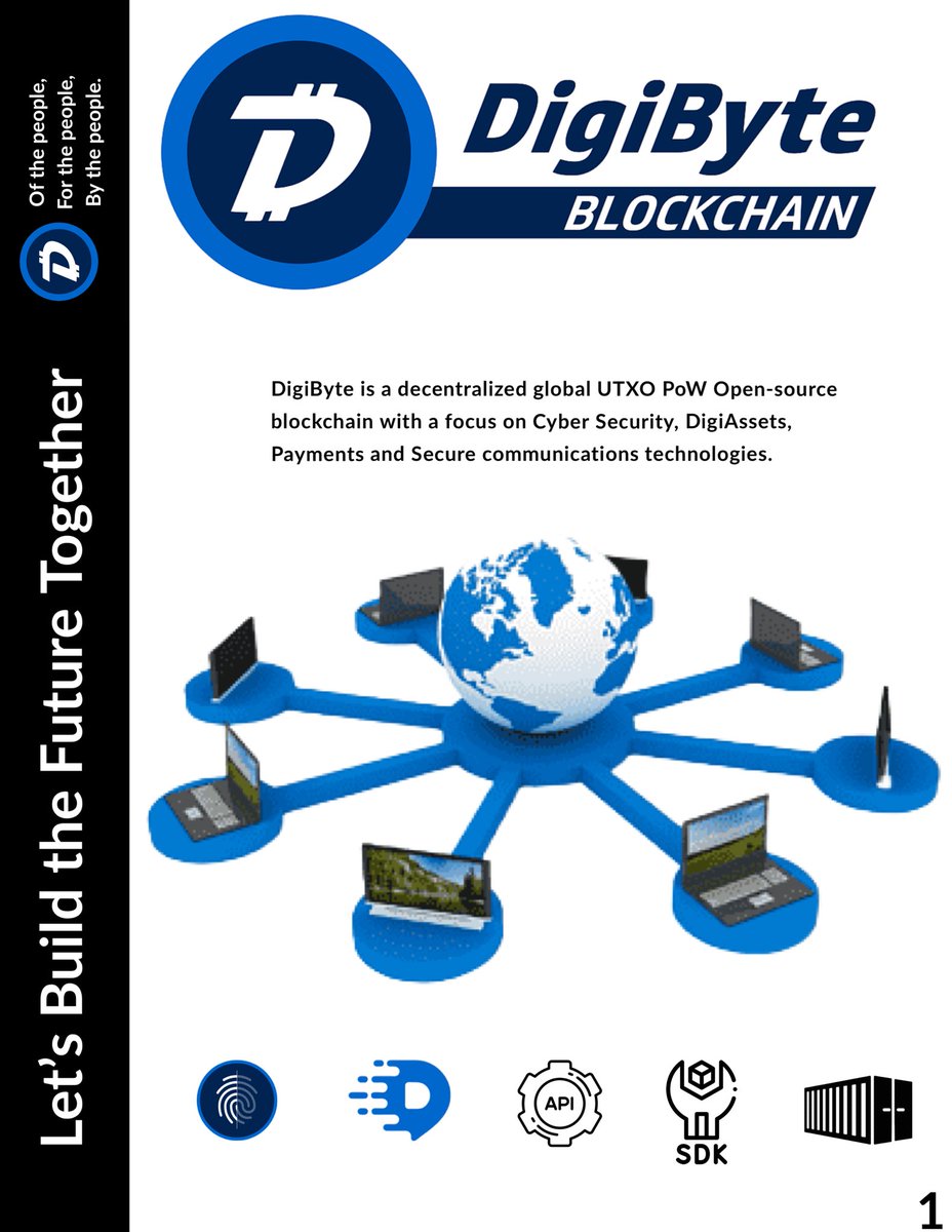 1/7. This started off as a flyer but has turned into a pamphlet. The pamphlet is meant to serve as an introduction but also a shortcut for developers interested in building on the #DigiByte network. I am working on making it multilingual.