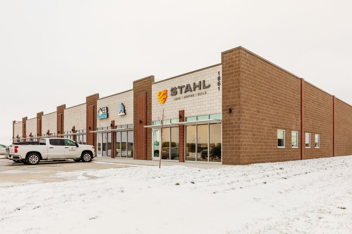 We are coming up on a year of being in our new Iowa office building and couldn't be happier in this awesome space! #iowa #stahlteam #newbuilding