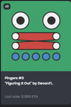 RealPepes_'s tweet photo. Who wants a kekn pinger? 

Giving one away (floor .06), all you have to do to enter is follow, tag a friend, and retweet this tweet. 

It will enter the holder at snapshot tomorrow a chance to earn pinglist for the hyped upcoming Pingers mint. 

You know you want to degen. https://t.co/aSVsrARvB7