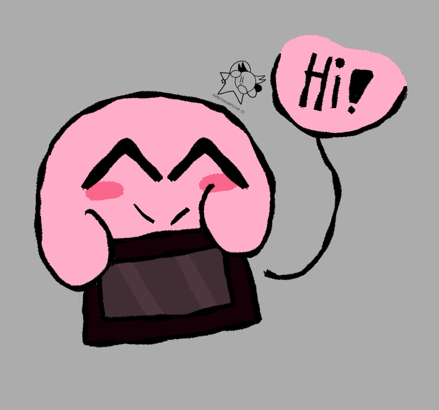 kirby 🍰🍓 !! team sweet on Twitter "autistic/nonverbal kirby using a