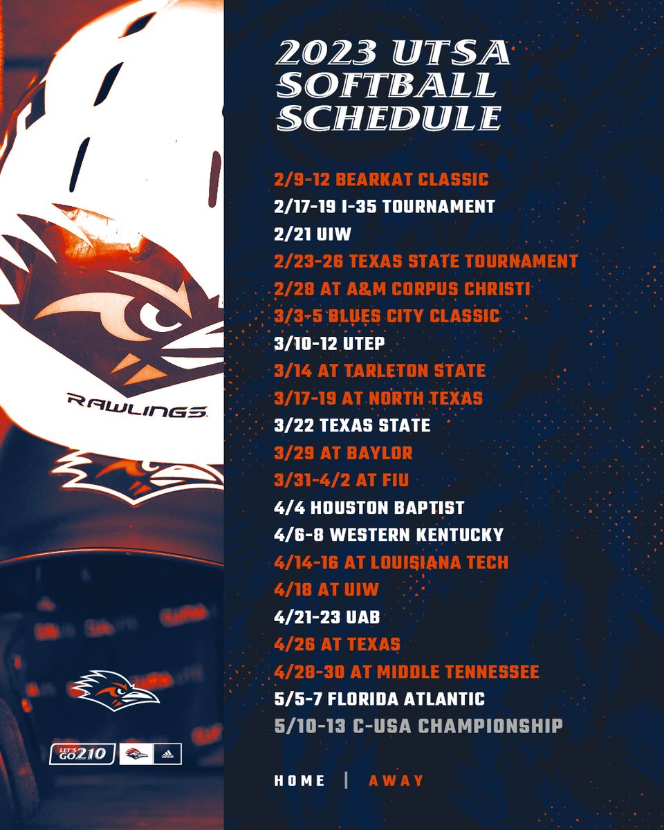 Grab your 📆 Roadrunners! The 2023 schedule is here!

➡️ goutsa.com/news/2023/1/6/…

#BirdsUp 🤙