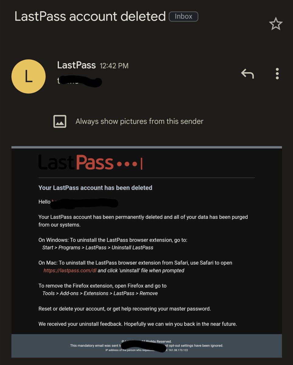 mattbrauchler's tweet image. Well, this felt bittersweet. I&apos;ve been a LONG TIME @LastPass user of 13/14 years and I made the switch to @Bitwarden. #protectpasswords #Security