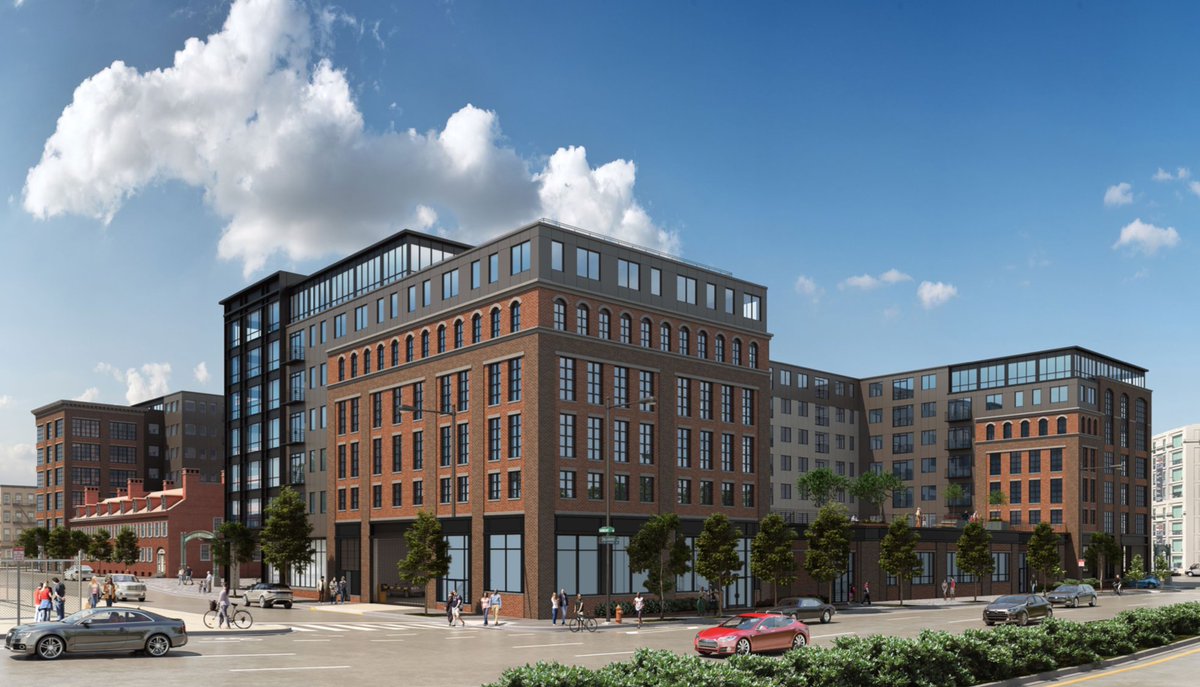 RisingRealEst's tweet photo. A 466-unit project is underway on the site of a former Greyhound bus depot in Northern Liberties across the street from the Festival Pier development we told you about yesterday. Combined, these projects will bring 936 homes to the block. Link to article: https://t.co/PS2BesVUDZ https://t.co/vMCeNYAoxe