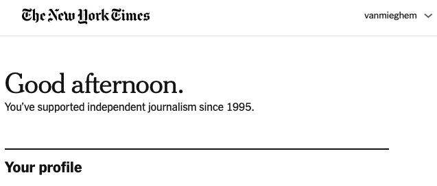 JanVanMieghem's tweet photo. Dear @nytimes .  I've been a subscriber for 28 years but continue to receive mis-targeted gender-based ads.  Can you please add "Mr" or "Albert" to my account profile NAME (I can't do that online...) and adjust your ad-algorithm to "male"?  Thanks! https://t.co/oMTjpTHdPV