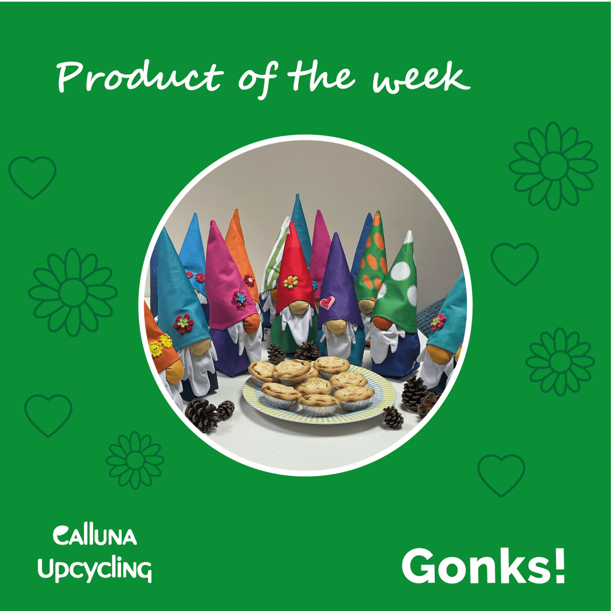 Product of the week is back! The first featured product of this year is our adorable Calluna upcycling Gonks! Available to buy now on our website! 

Click the link here: calluna-upcycling.co.uk/product/gonk/ 

#gonk #upcycling #shropshirebusiness
