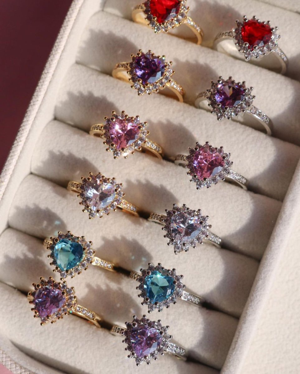 Reorahco's tweet image. Princess Promise Ring 😍🥰💜❤️#princessring #promisering #heartring #promiseheartring #princessheartring