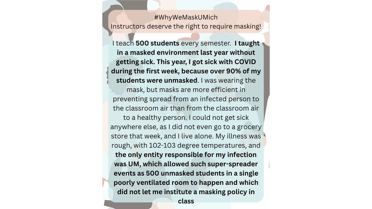 Why We Mask UMich tweet media