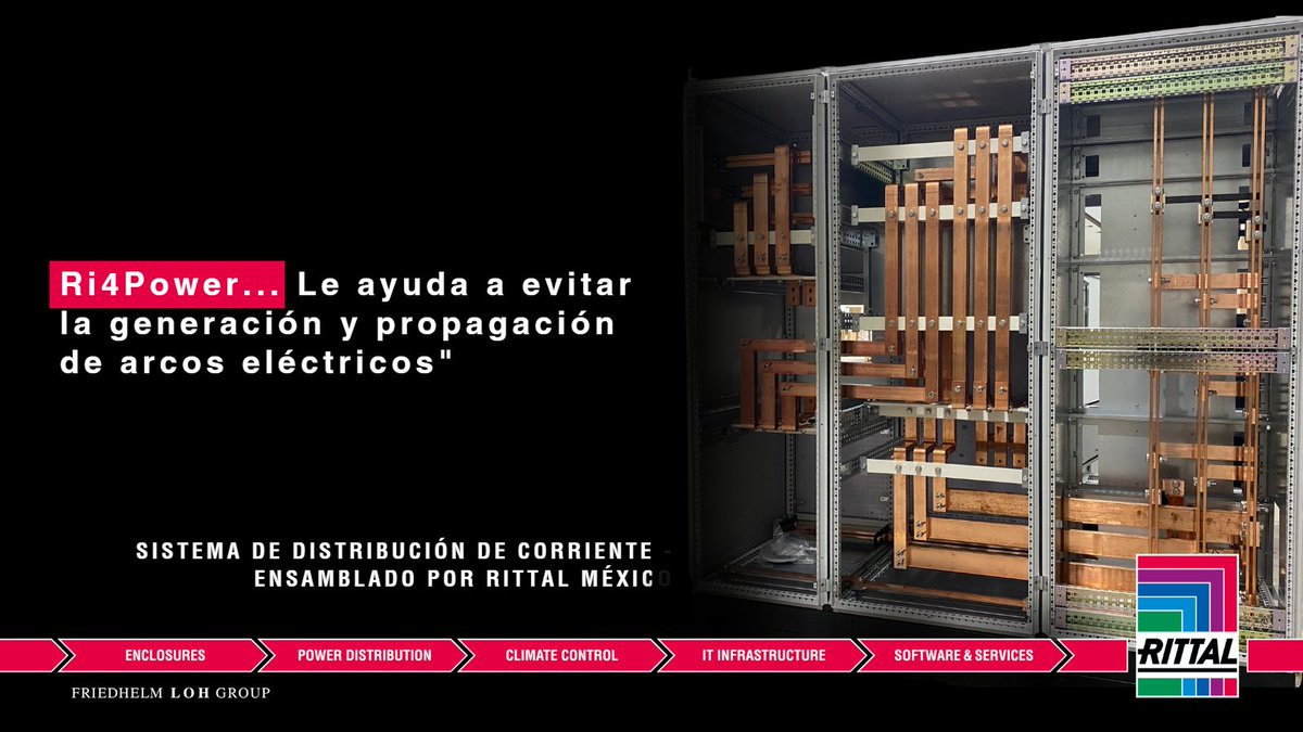 Ri4Power... 
"Le ayuda a evitar la generación y propagación de arcos eléctricos"
✅Solicita una cotización a info@rittal.com.mx
o escríbenos vía WhatsApp 📲bit.ly/3pDwQZE
#systemperfection #rittalmx #cobre #sistemadebarras #Ri4Power