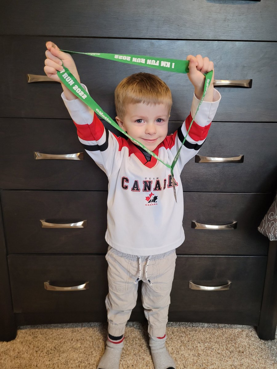 A little guy with a huge love for hockey and #TeamCanada #WJHC2023 Can't wait to see some of the @TheWHL @WHLPats @SeattleTbirds players play soon. #Saskproud