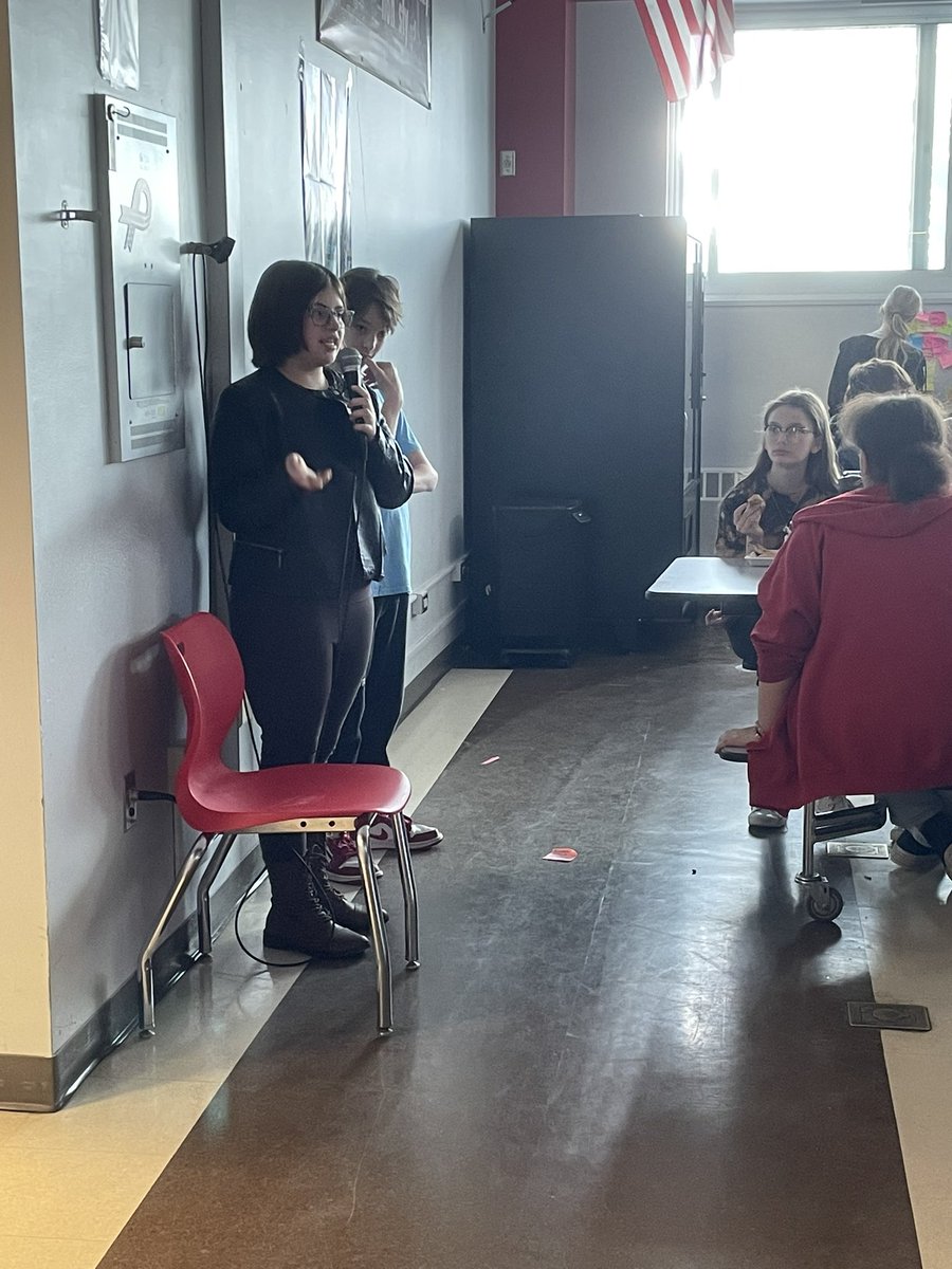 VGashlin's tweet image. Our Above the Influence 8th grade leaders went into lunches today to talk to kids about their “reasons to rise above drugs, alcohol, and vaping”.  These kids are rockstars!  Feeling very inspired by our students today!  ❤️