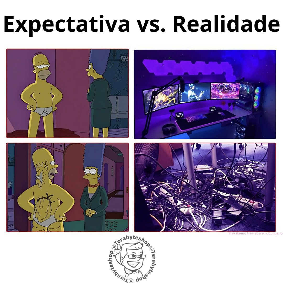 Terabyteshop's tweet photo. Em algum lugar os cabos precisam ficar né? 🤣

#terabyte #gamingmemes #gaming #memes #gamer #ps #gamingcommunity #meme #gaminglife #pcgaming #gamingmeme #videogames #game #games #funny #gamers #gamingpc #gamingsetup #gamingposts #pc #gamingclips https://t.co/daQPUAQ7QJ