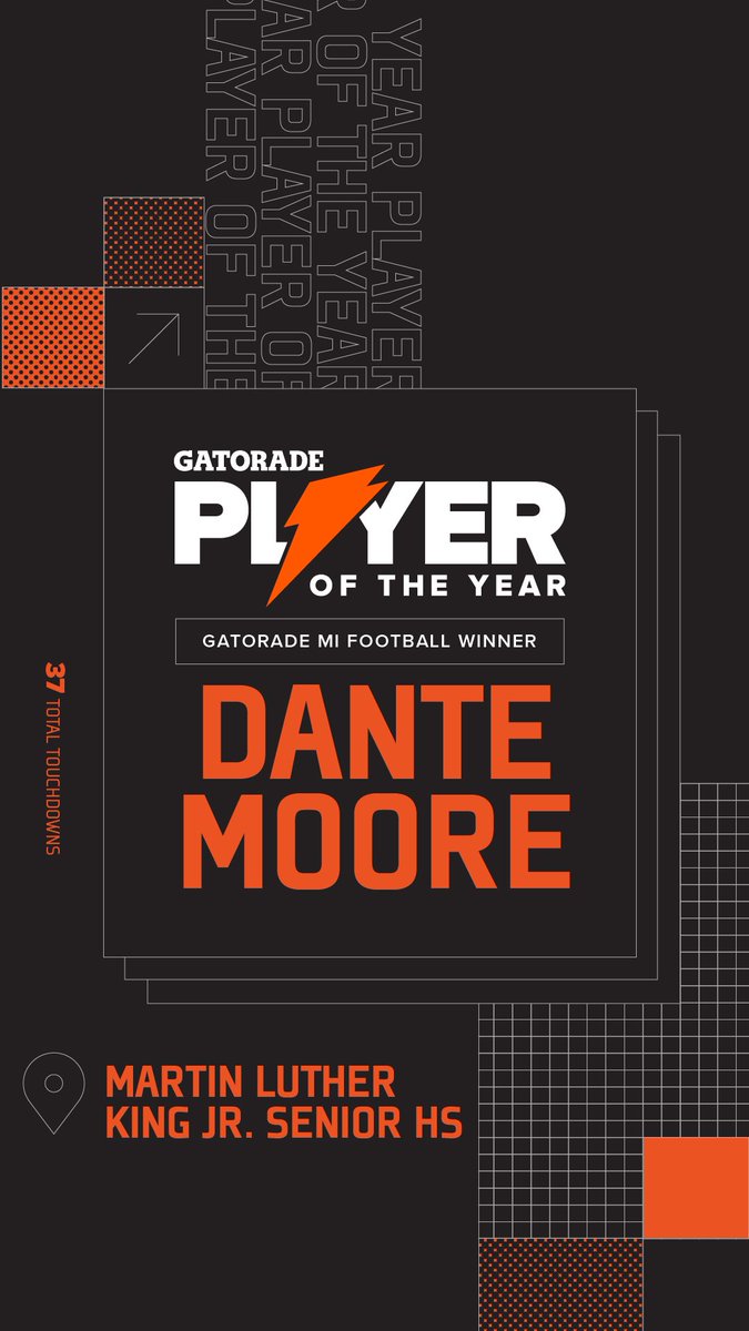 Blessed to be Honored Michigan Gatorade Player of the Year!