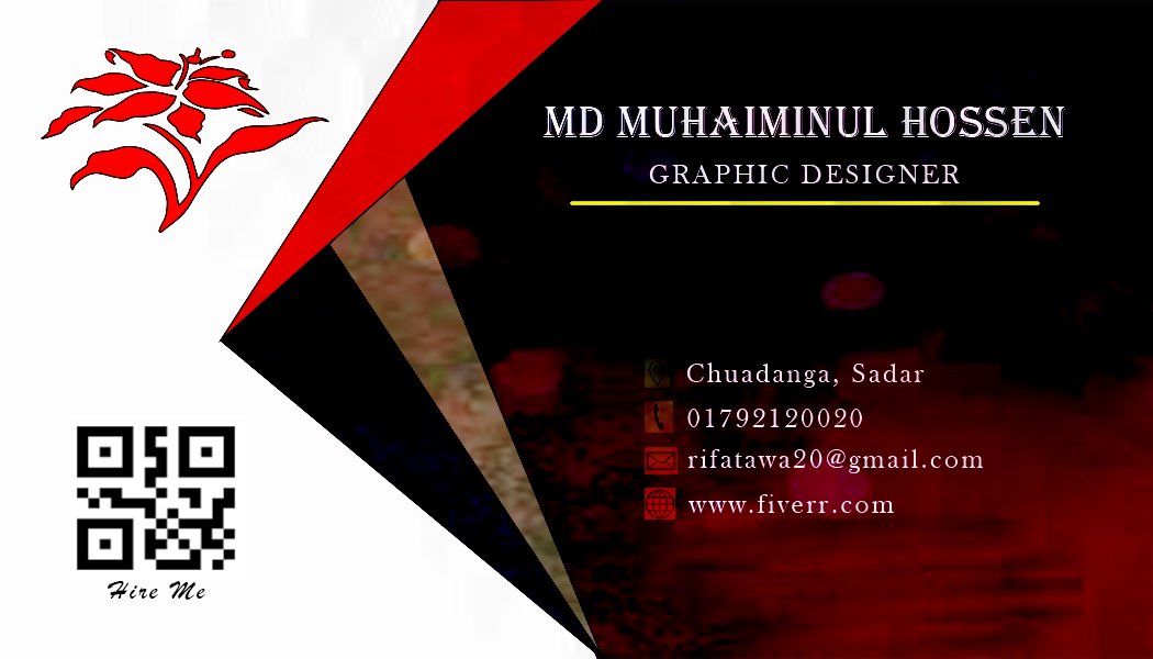 Hi, This is my first work on photoshop. I have tried to make  a visiting card or business card like this. I don't know how it's looks like.
#Graphic #GraphicDesign #businesscards #carddesign #visitingcard