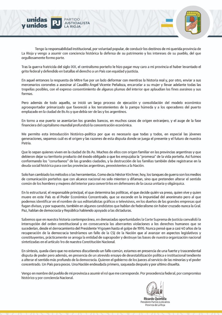 Les comparto mi pensamiento ante la situación que atravesamos cómo país ⬇️