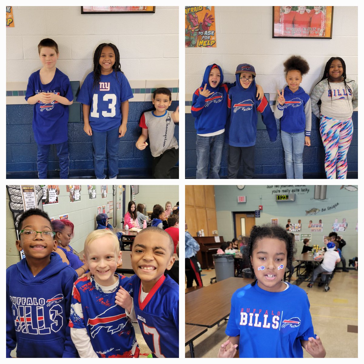 lakeshore1200's tweet photo. Lakeshore Students wearing Buffalo Bills attire (or red and blue) to show support for Damar Hamlin, his family and the Buffalo Bills. #3dh 🦬♥️💙 https://t.co/7kmuMjZkmJ