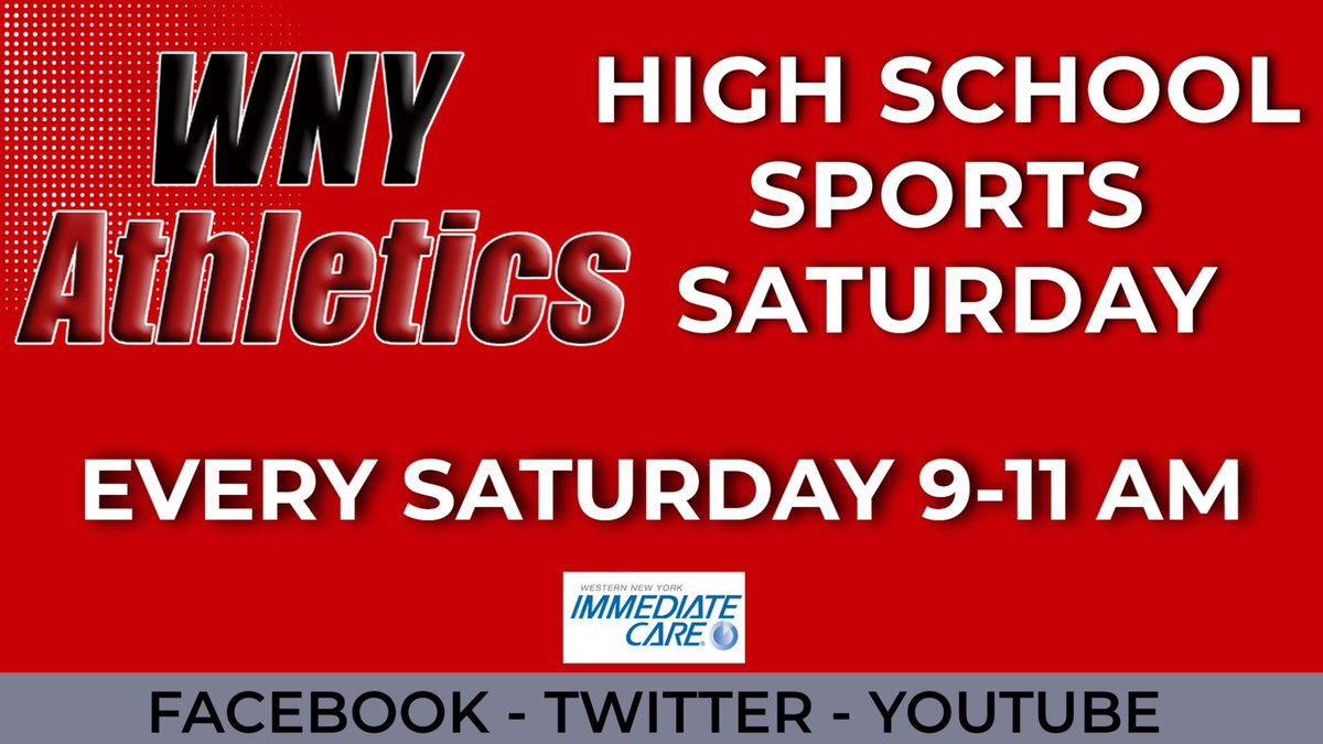 📺Tune in this week for 
High School Sports Saturday…📺

<a href="/WNYTomPrince/">Tom Prince</a>, <a href="/wolf3328/">FW</a> and <a href="/FrancisBoeck/">Francis Boeck</a> will have the latest and greatest in HS Sports

<a href="/tml1000/">TML1000</a> joins the show at 9:30 to talk Girls Hoops 🏀