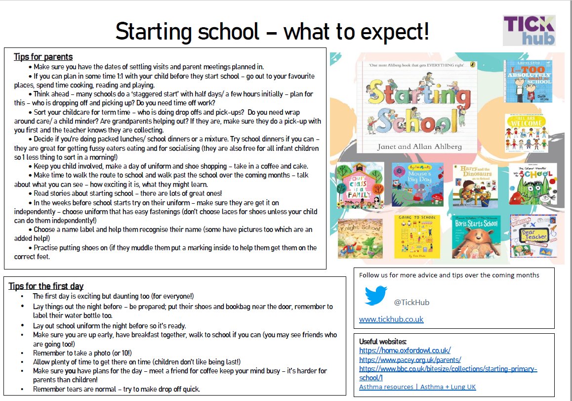 TickHub's tweet photo. Do you have a child starting school this September? Here is the first of our guides to help with a smooth transition to school!
#startingschool #schoolread #earlyyears https://t.co/tLwnU3469L