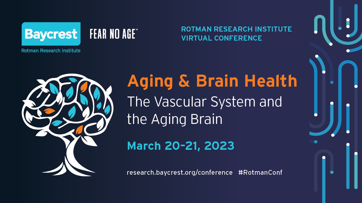 🗓️Mark your calendars! The #RotmanConf is happening on March 20th-21st. The focus of this year’s conference is the Vascular System and the Aging Brain: https://t.co/Rbq7wf3vAa

Following the conference, join CABHI's annual summit, happening on March 22nd: https://t.co/RyKbrcFM08 