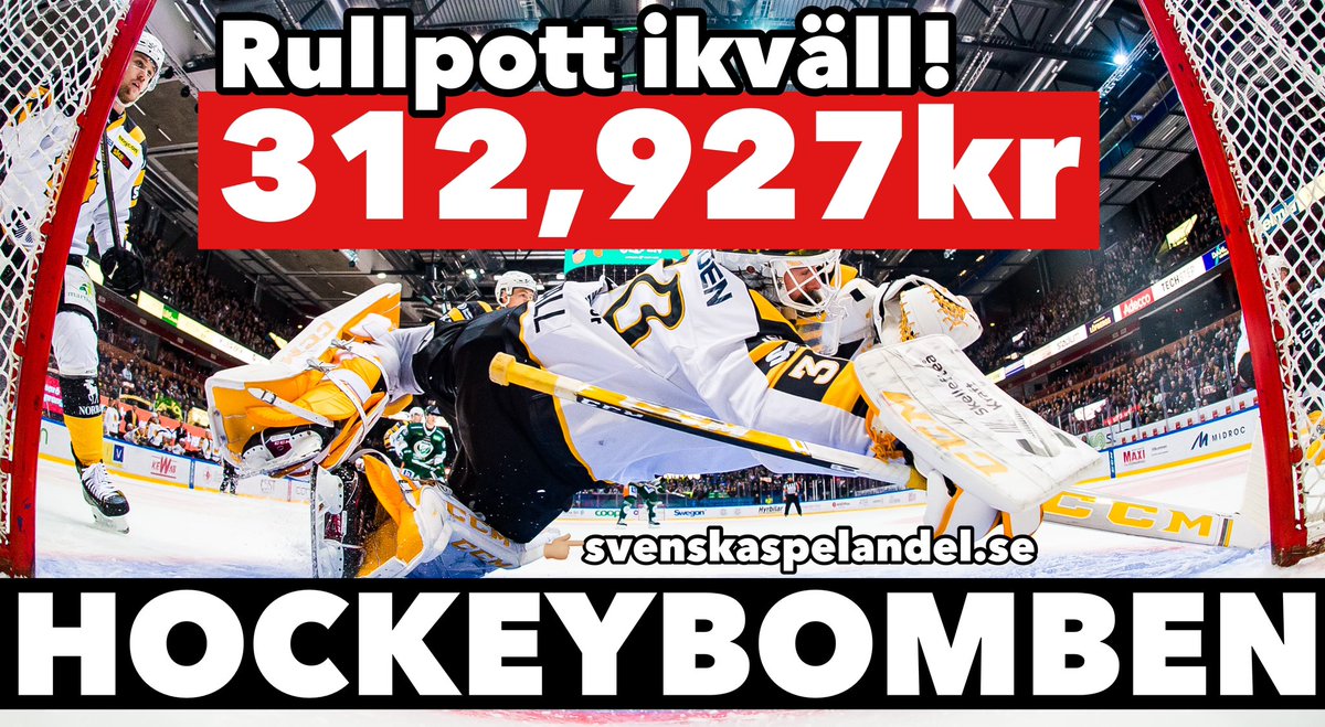 💣OMBUDETS RULLPOTT 13 a 100:-
spela.svenskaspel.se/spela-tillsamm…

💣HOCKEYFREDAG 22 a 20:-
spela.svenskaspel.se/spela-tillsamm…

Alla andelsspel👉🏼svenskaspelandel.se

#SHL #rullpott #bomben #andelsspel #hockey