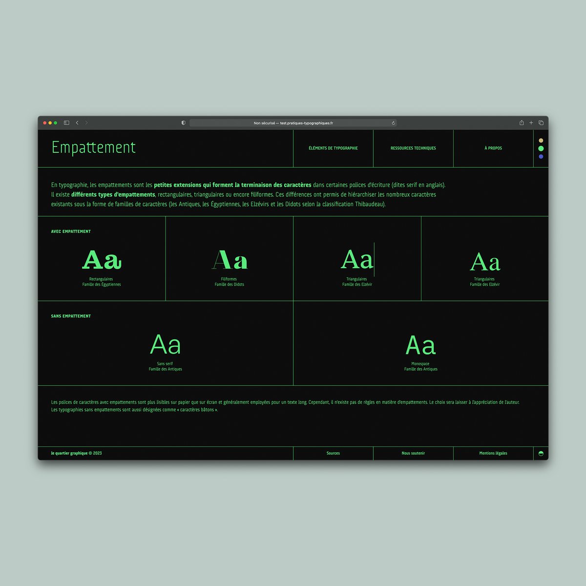 Update : pratiques-typographiques.fr a été relookée ! une plateforme gratuite de ressources techniques et typographiques