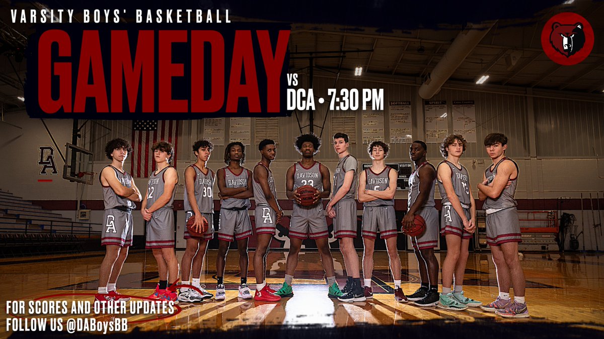Bears look to move to 13-2 on the season with a home tilt vs @DCAWildcats tonight in Huggins Gym. 

JV Boys - 4:30 p.m.
Varsity Girls - 6:00 p.m.

@kharp12 @DakotaQuinn44 @jbmac25 @fanopatterson 
#Fridaynighthoops