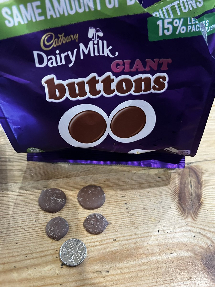 Docpen's tweet photo. @CadburyUK you’re pushing my buttons! Nothing giant about these #sizedoesmatter https://t.co/I5RSCdGngu