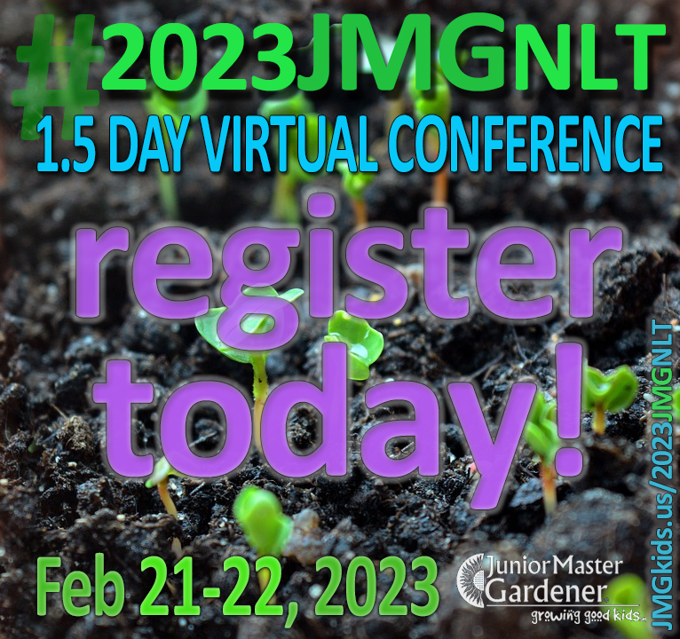 This COLD time of year is the BEST time to prep for school garden programs just around the corner! JOIN US for the fun, engaging, teacher-friendly &amp; online 2023 JMG NATIONAL LEADER TRAINING Feb 21-22!

REGISTRATION NOW OPEN! JMGkids.us/2023JMGnlt

#2023JMGNLT #GrowingGoodKids