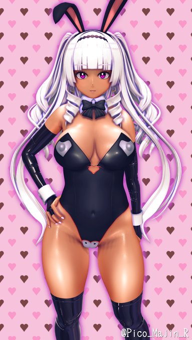 [R-18] 【R-18差分有り】Newキャスト!【褐色】 #COM3D2 #バニーガール #ロリ巨乳 #褐色  