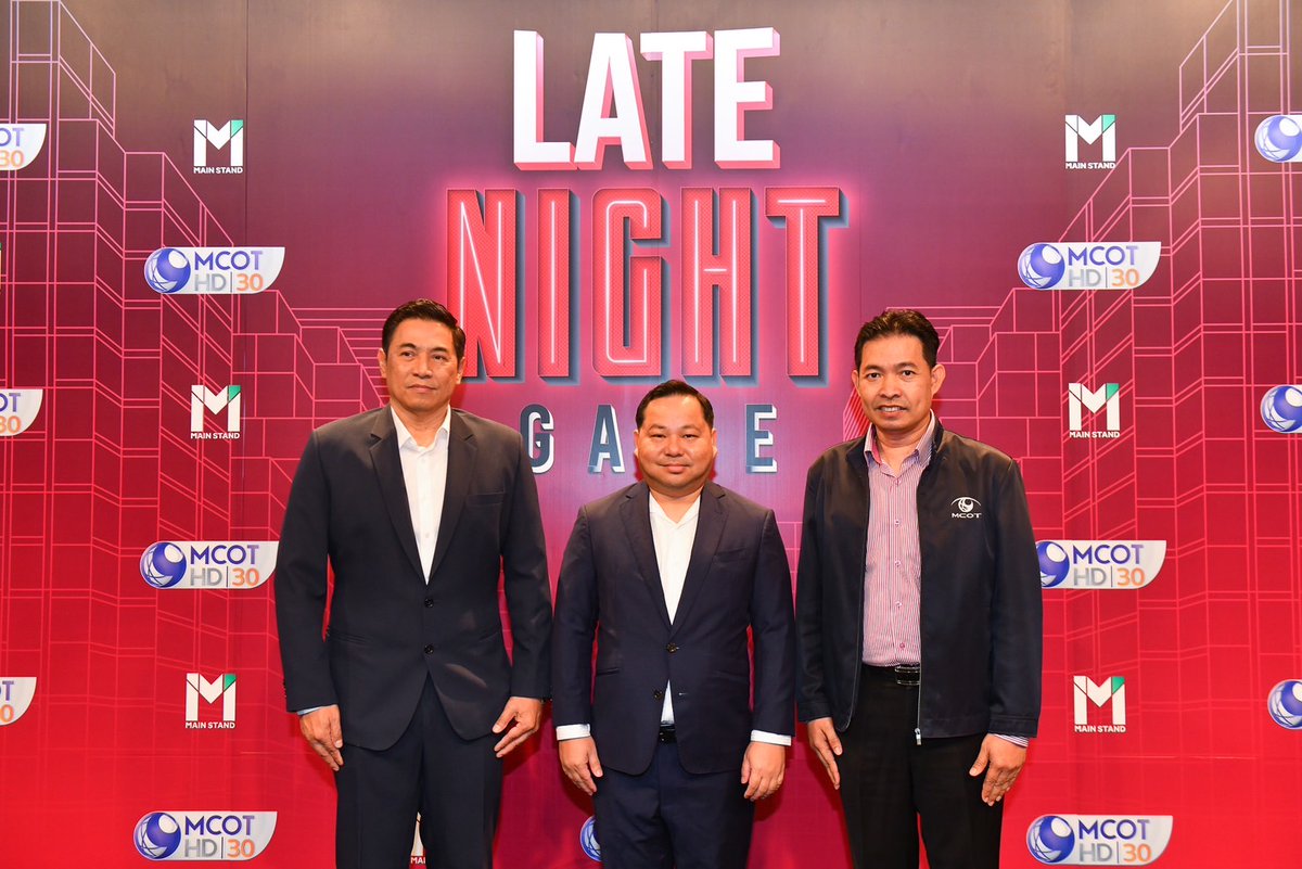 STARSOCIETY_TH's tweet image. MainStand ผนึกกำลัง ช่อง 9 กด 30 เปิดตัวรายการ “LATE NIGHT GAME” ดึง “ป๋าเต็ด-ยุทธนา” นั่งแท่นพิธีกร จ่อคิวออนแอร์ 6 กุมภาพันธ์นี้!! thestarsociety.com/37390 
#MainStand #LATENIGHTGAME #ป๋าเต็ดยุทธนา #ช่อง9กด30