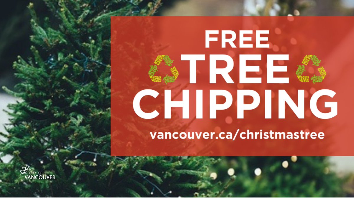 City of Vancouver on Twitter "Push, pull or drag your Christmas tree