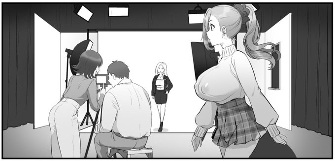 徘徊系ふたギャル読モのコマ完成。 