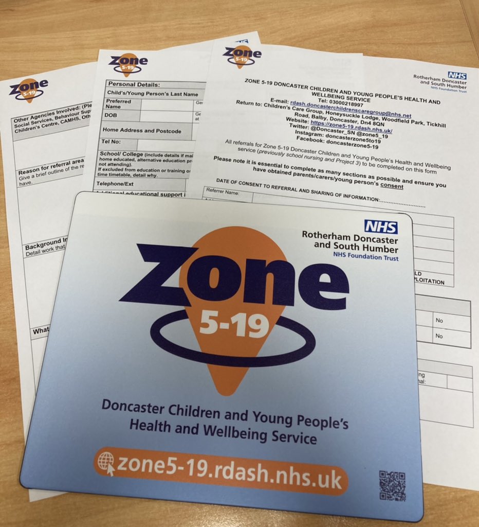 Hot off the press is our new referral form.
Keep an eye out for it winging its way into your email inbox 💻💻
#zone5to19 #doncasterisgreat #doingitfordoncaster #referral #schoolnursing #email #referralform 
zone5-19.rdash.nhs.uk