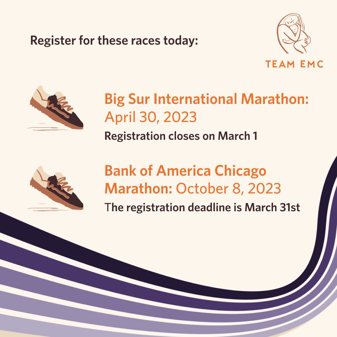 everymomcounts's tweet image. Resolve to move your body &amp;amp; help make the world a bit better this year? Register to Run with @RunTeamEMC in Big Sur, Chicago, Brooklyn &amp;amp; Massachusetts! 4 dynamic courses, 4 epic adventures, &amp;amp; 4 impactful ways to declare #MaternalHealth is a #HumanRight. everymothercounts.org/team-emc-races/