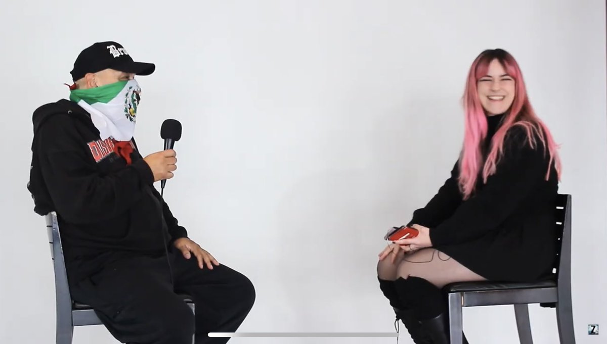 PauGiral's tweet photo. Qué bien me lo paso haciendo entrevistas y qué ganas tengo de enseñaros esta que le hicimos el equipo de @zaragozaheavy a Juan Brujo de @brujeria. 

Muy pronto os enseñamos cositas ❤️‍🔥 https://t.co/yTrzRdByNy