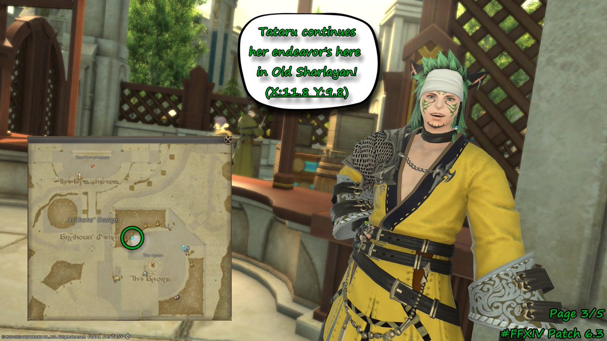 Wedgebuncle's tweet photo. G'day Adventurers! Wedge here with a small comic detailing where some of the next quests will be for patch 6.3! 1/2
#ffxiv #patchnotes #quests #patchmas https://t.co/jiMjqQvvQf