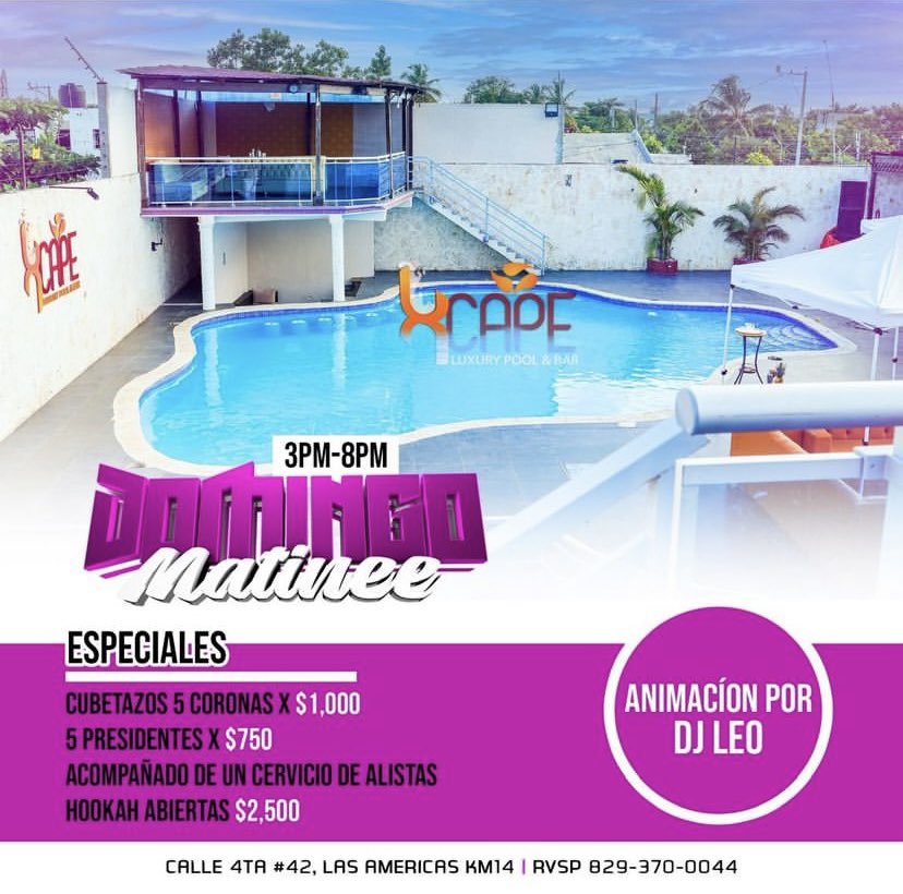 Xcape luxury pool & bar tweet media