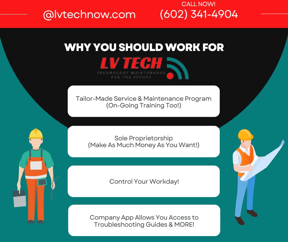LVTechNow1's tweet image. If you are a low voltage technician and you want to be employed by a great company with a flexible schedule - give us a call! We look forward to hearing from you!
#lowvoltagecabling #lowvoltagetech #lowvoltagetechnician #lowvoltage #lowvoltagelighting #technician #technicians