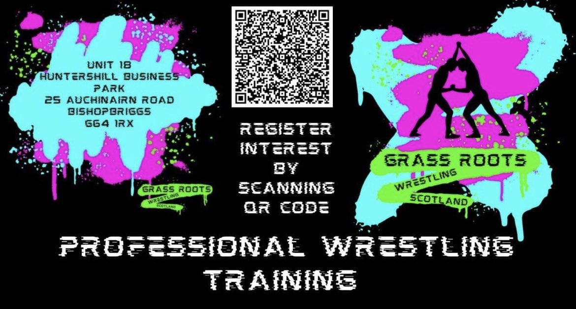 workingmc2021's tweet image. This Saturday 11am till 1pm register interest for next over 18s intake class.
(£60 for 6 week block every Saturday)

Other classes available email GrassrootsWrestlingScotland@outlook.com for more details.
