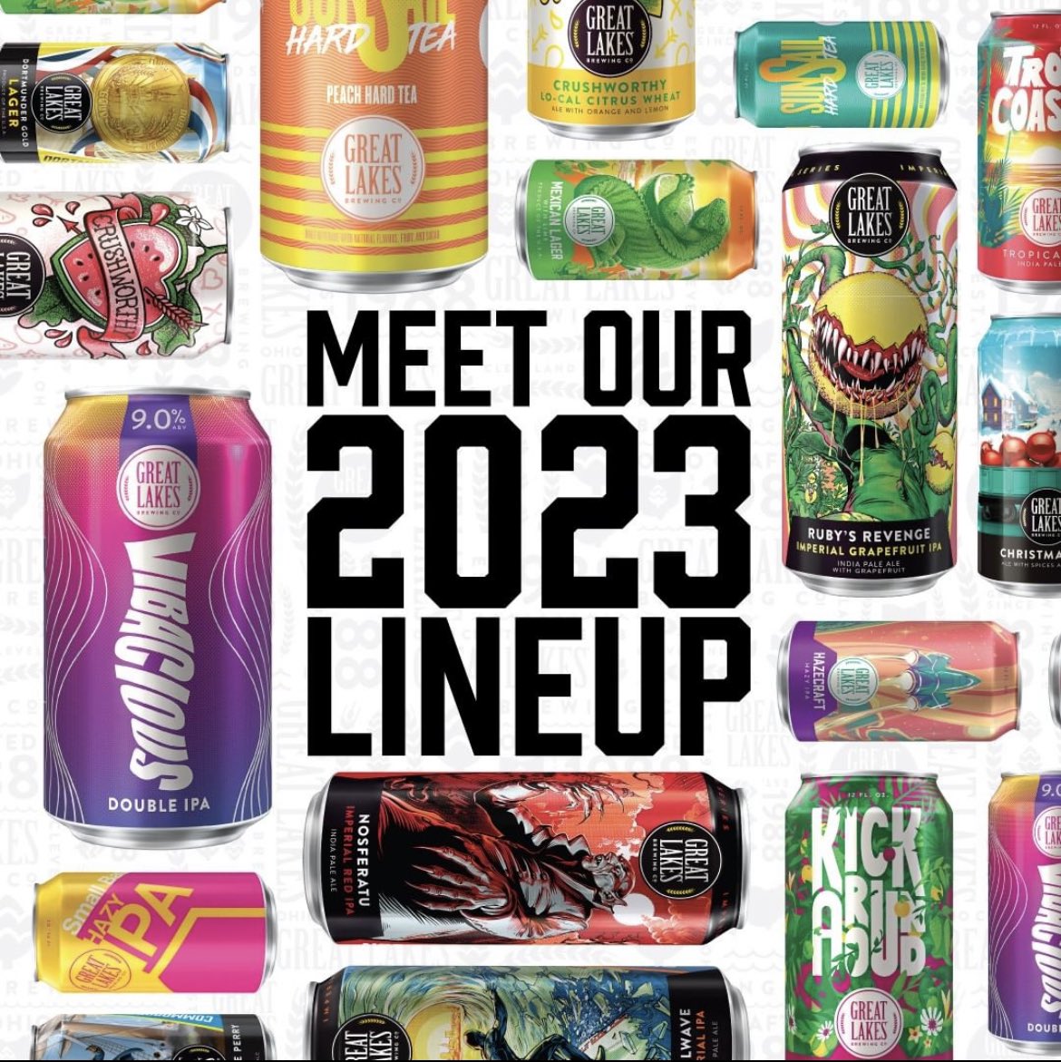 New year, lots of new beer! We've got an incredible lineup of exciting new beverages rolling out for our banner 35th anniversary year. Check out our 2023 release calendar here: greatlakesbrewing.com/meet-our-2023-…