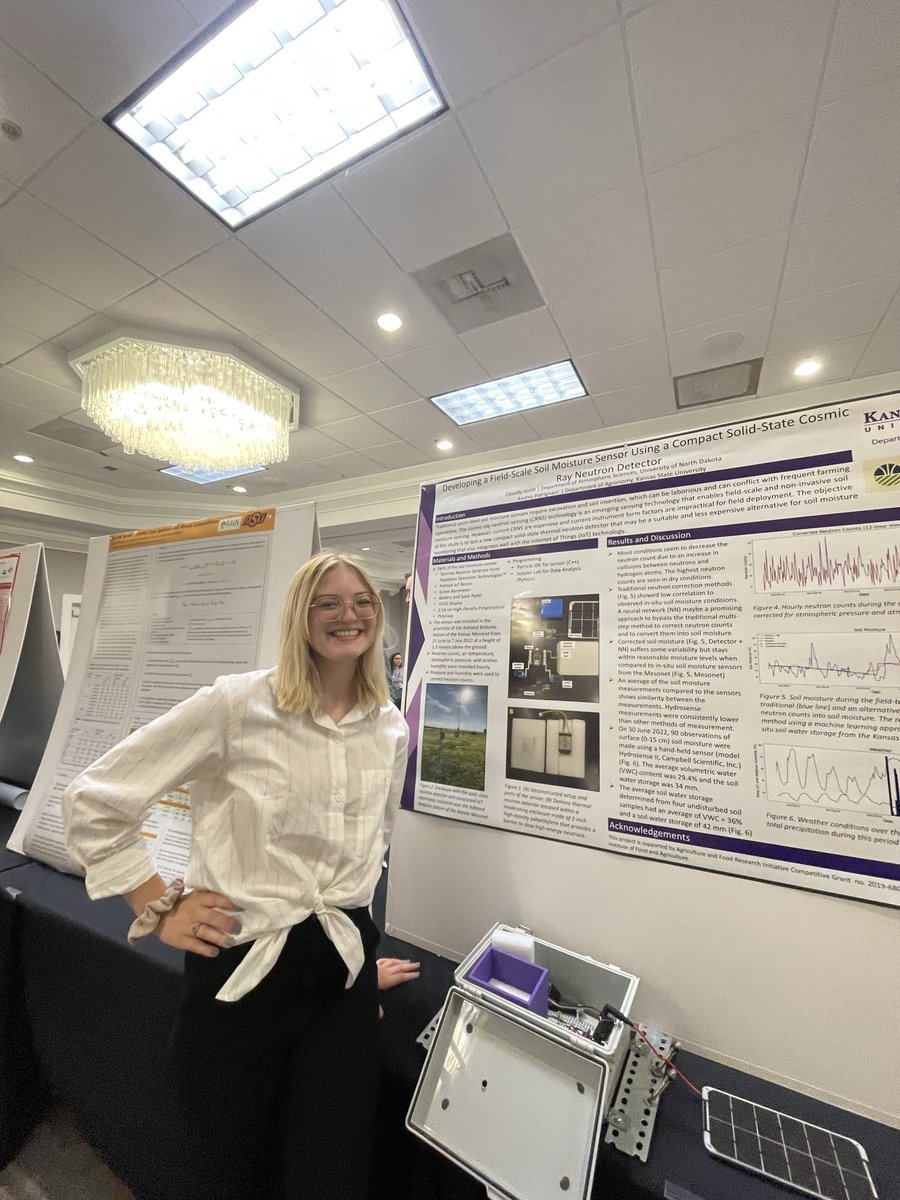 kittycatsidy's tweet photo. So excited for the #amsstudentconference @AMSStudentConf !! I will be presenting a poster of my summer research working with soil moisture instrumentation. Come check it out! Can’t wait to see everyone! https://t.co/PPnVBVa72f