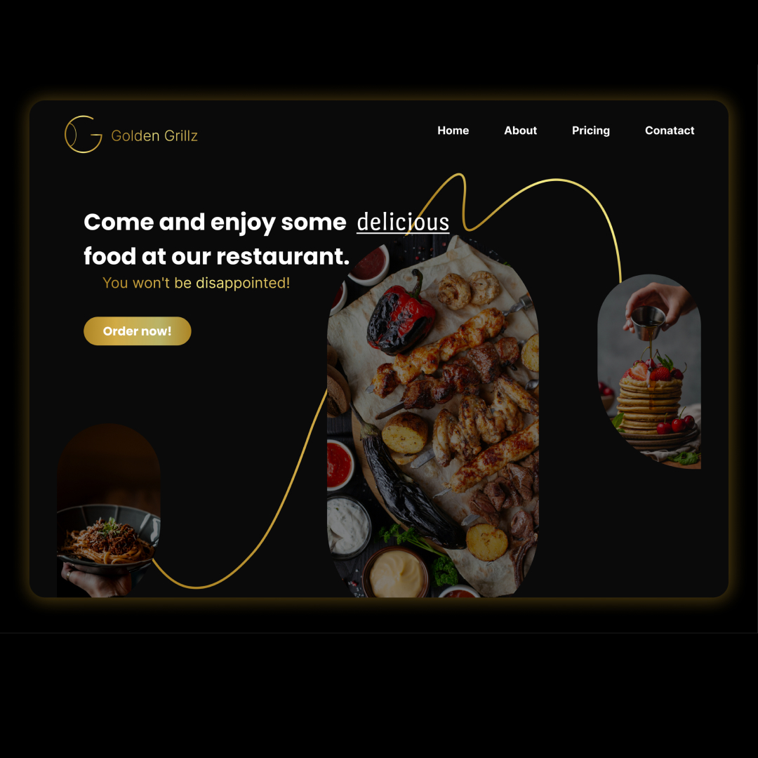 Avoid_Design's tweet image. Today I made a design for a website named Golden Grillz.🍽️ 

#clean #cleandesign #ui #ux #uiux #uiuxdesign #uidesign #uxdesign #designer #figma #design #webdevelopment #web #html #htmlcss #html5 #css #css3 #css #figmadesign #figmadesigner #restaurant #restaurantdesign #gold