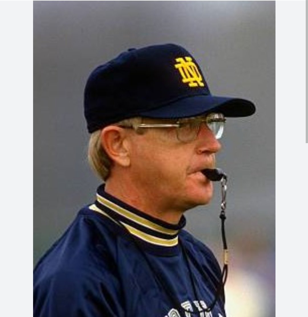 Happy Birthday Lou Holtz. We\re Notre Dame and you ain\t 