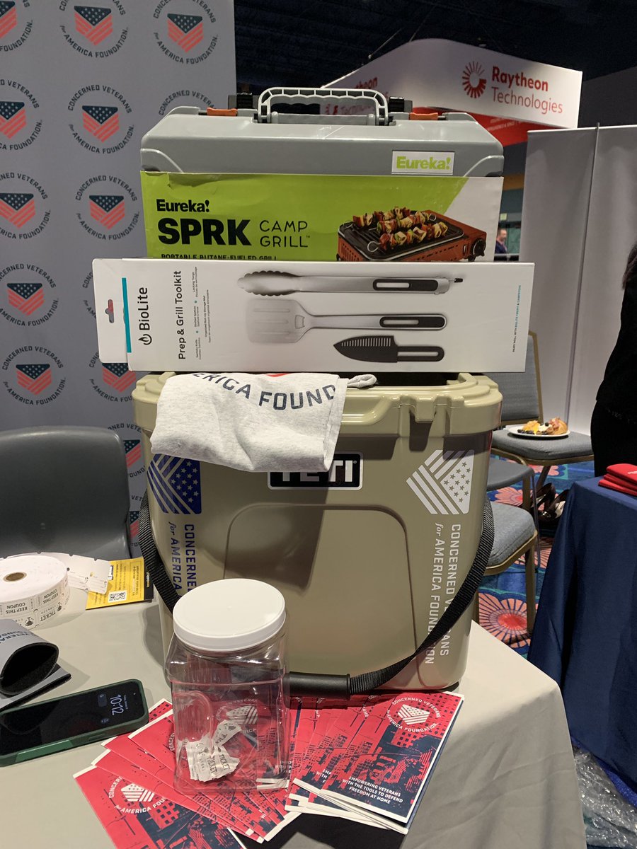 Come visit us at our booth and have a chance to win this awesome tailgate raffle! #NATCON2023 @CVAFoundation