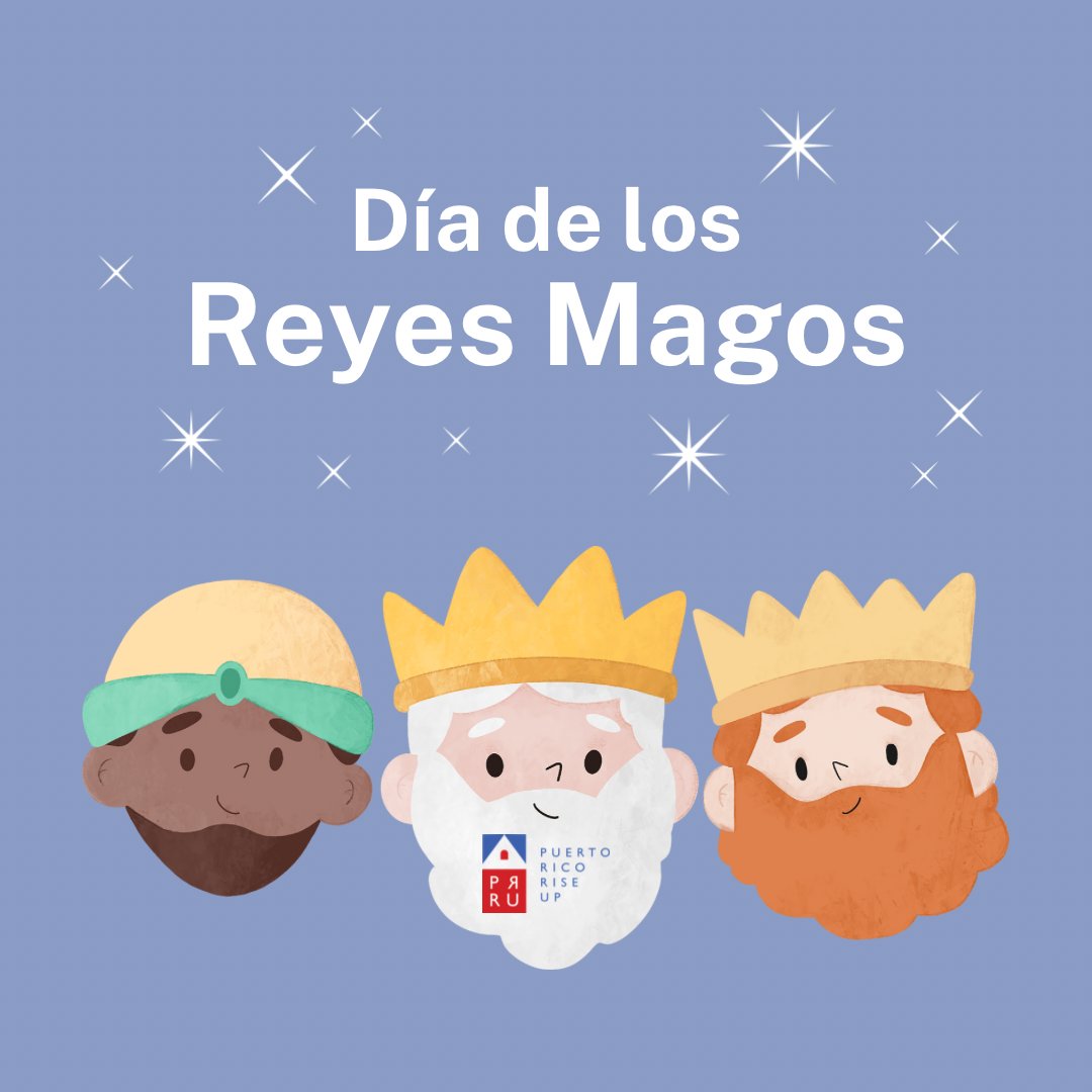 PRRUInc's tweet photo. ¡Feliz Día de los Reyes Magos a toda la niñez de Puerto Rico y el mundo entero!  Que este día especial esté lleno de amor, alegría y, por supuesto, muchos momentos lindos llenos de tradición. 

 #DíaDeLosReyesMagos #niñez #PuertoRico #puertoricoriseup https://t.co/EU156m7v0n